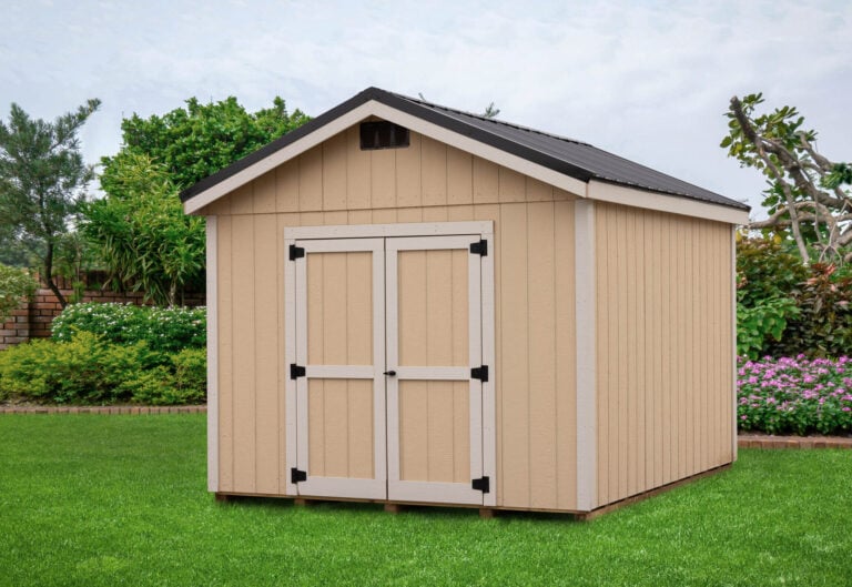 Complete assembled Barn In The Box shed kit.